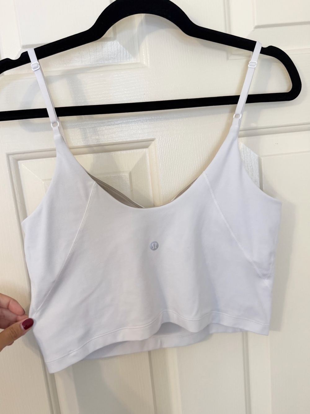 lululemon athletica White Adjustable-Strap Crop with support
